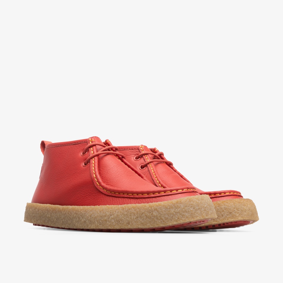 Camper Pop Trading Company Orange/Red - Camper Women's Ankle Boots ||0861-NCJBL||